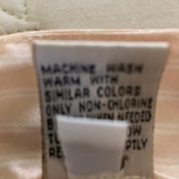 Cacique Sleeveless Chemise Butter Yellow and White Small - Picture 6 of 6